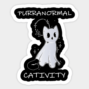 funny halloween cat, cute cat lovers Sticker